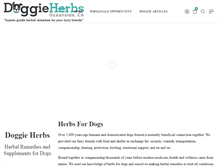 Tablet Screenshot of doggieherbs.com